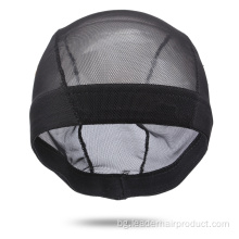 Прозрачна черна мрежеста куполна капачка за изработка на перуки